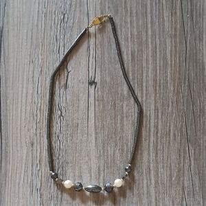 Hemetite Beaded Necklace
